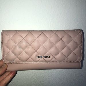 Nine West dusty pink wallet, barely used